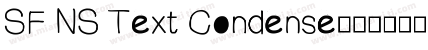 SF NS Text Condense字体转换